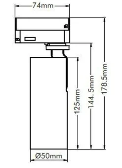 NorDesign Kjøkkenbelysning Tak|Vox Spotskinner<Vox Ezra spot 10W 2700K RA90 Dimbar (1T) -