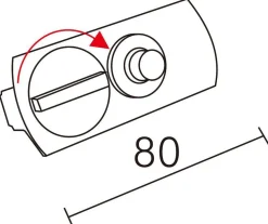 NorDesign Kjøkkenbelysning Tak|Vox Spotskinner<Vox pendeladapter for spotskinne - Hvit