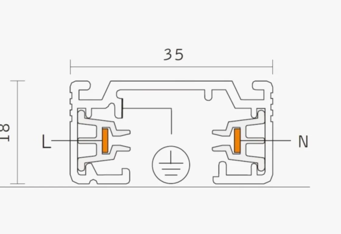 NorDesign Kjøkkenbelysning Tak|Vox Spotskinner<Vox spotskinne 2m