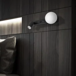 TK Lighting Vegglamper Med Usb<Vox vegglampe med USB