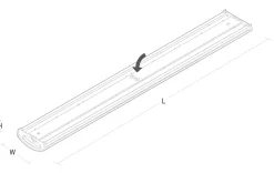 Sg Armaturen As Kjøkkenbelysning Tak|Lysarmaturer & Led Panel<Wave 1200 takarmatur 42W 3000K IP44 IK06 m/sensor -