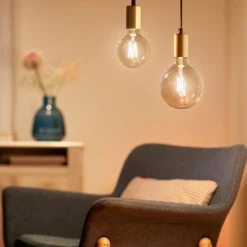 WiZ Led-Smartlyspærer|Led-Pærer Smart E27 Sokkel<E27 Lyspære filament G125 6,7W Wifi - Justerbar fargetemperatur 2000-5000 Kelvin