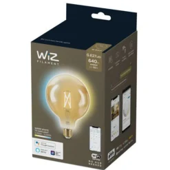 WiZ Led-Smartlyspærer|Led-Pærer Smart E27 Sokkel<E27 Lyspære filament G125 6,7W Wifi - Justerbar fargetemperatur 2000-5000 Kelvin