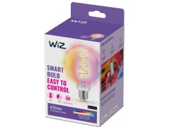 WiZ Led-Smartlyspærer|Led-Pærer Smart E27 Sokkel<E27 Lyspære filament G95 6,3W Wifi 2700-6500 Kelvin fullfarge RGB