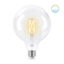 WiZ Led-Smartlyspærer|Led-Pærer Smart E27 Sokkel<E27 Lyspære filament G125 6,7W Wifi - Justerbar fargetemperatur 2700-6500 Kelvin