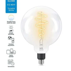 WiZ Led-Smartlyspærer|Led-Pærer Smart E27 Sokkel<E27 Lyspære filament G200 6,5W Wifi - Justerbar fargetemperatur 2700-6500 Kelvin