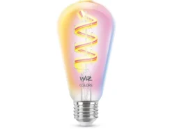 WiZ Led-Smartlyspærer|Led-Pærer Smart E27 Sokkel<E27 Lyspære filament ST64 6,3W Wifi 2700-6500 Kelvin fullfarge RGB