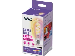 WiZ Led-Smartlyspærer|Led-Pærer Smart E27 Sokkel<E27 Lyspære filament ST64 6,3W Wifi 2700-6500 Kelvin fullfarge RGB