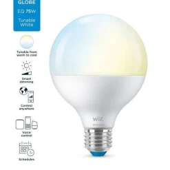 WiZ Led-Smartlyspærer|Led-Pærer Smart E27 Sokkel<E27 Lyspære G95 11W Wifi - Justerbar fargetemperatur