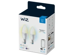 WiZ Led-Smartlyspærer|Led-Pærer E14 Sokkel<E14 Mignon Lyspære 4,9W 2700-6500K Wifi - 2 pakning