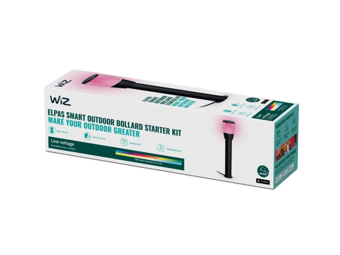 WiZ Pullert|Wiz<Elpas smart pullert 4,8W 51,8 cm startsett utendørs RGB Fullfarge Wifi -