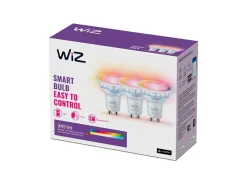 WiZ Led-Smartlyspærer|Led-Pærer Gu10 Sokkel<GU10 Lyspære 4,7W Wifi - Fullfarge 3 pakning