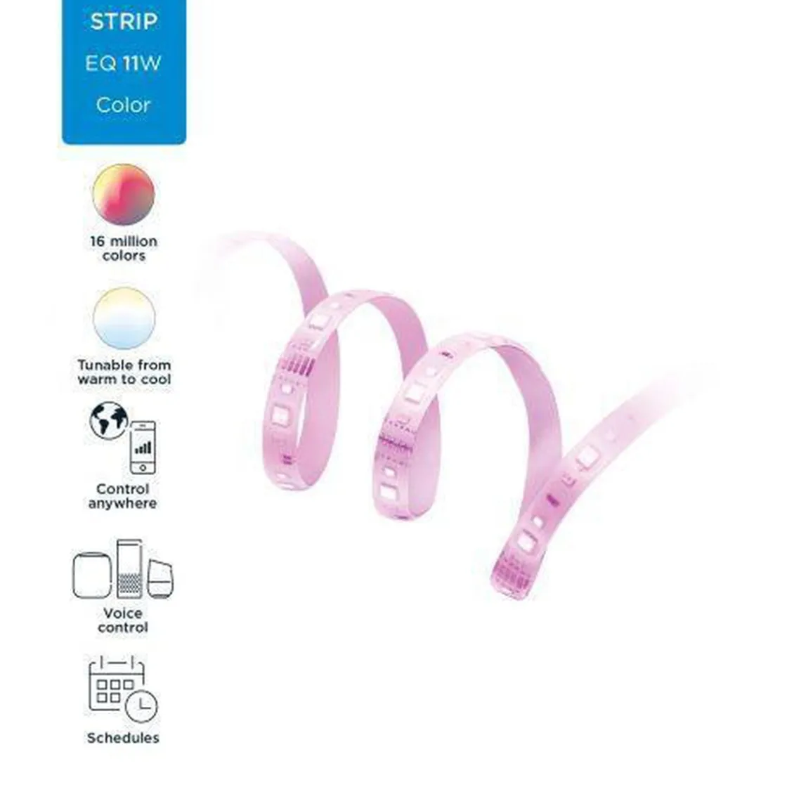 WiZ Led Strips|Wiz<LED strip-forlengelse 1 meter - Fullfarge