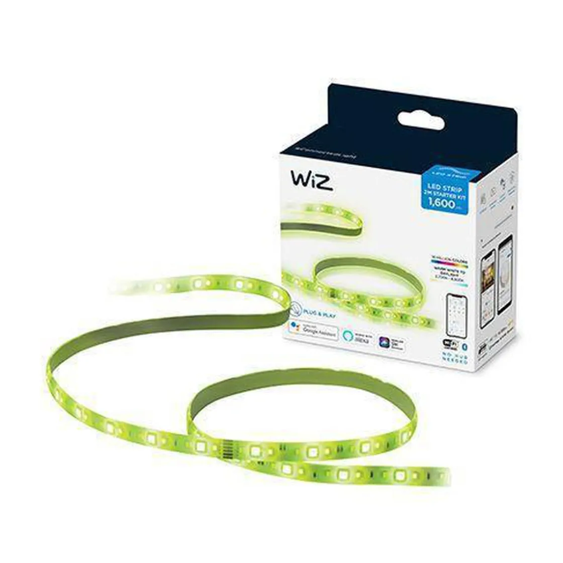 WiZ Led Strips|Wiz<LED strip-startsett 2 meter Wifi - Fullfarge