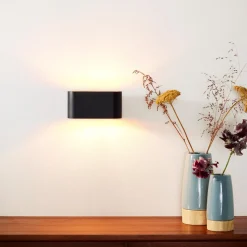 Lucide Vegglamper Med Opp/Ned Lys<Xera oval vegglampe opp/ned lys