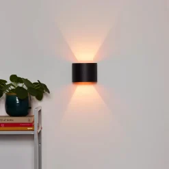 Lucide Vegglamper Med Opp/Ned Lys<Xio round vegglampe opp/ned