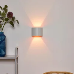 Lucide Vegglamper Med Opp/Ned Lys<Xio round vegglampe opp/ned