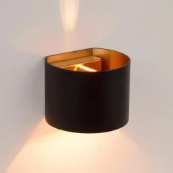 Lucide Vegglamper Med Opp/Ned Lys<Xio round vegglampe opp/ned