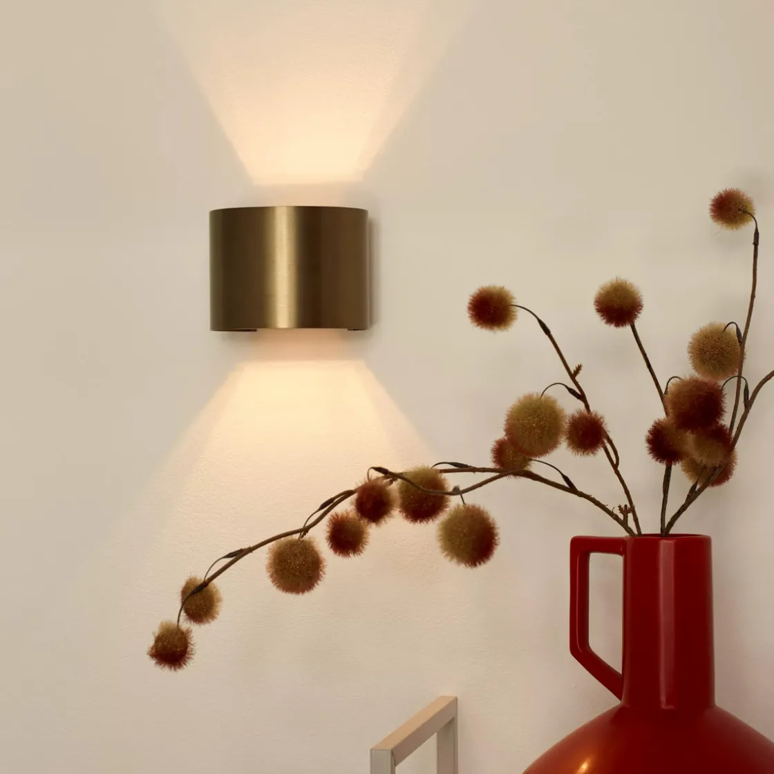 Lucide Vegglamper Med Opp/Ned Lys<Xio round vegglampe opp/ned