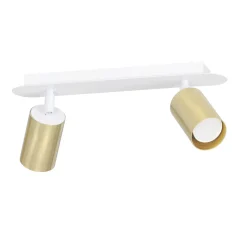 Emibig Kjøkkenbelysning Tak|Spotter & Skinner<Zen takspot 2 lys - Hvit/Gullfarget