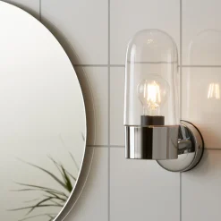 Marksløjd Baderomsbelysning Vegg<Zen vegglampe IP44 - Krom/klar -