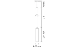 Sg Armaturen As Kjøkkenbelysning Tak|Takpendler<Zip Tube Micro pendel 7W LED 2700K - B VARE