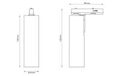 Sg Armaturen As Lightup-Pris|Zip Spotskinner<Zip Tube Micro spot 7W LED 2000-2800K dim to warm