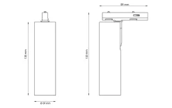 Sg Armaturen As Zip Spotskinner<Zip Tube Micro spot 7W LED 3000K