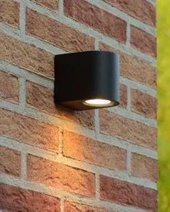 Lucide Utelamper Med Opp/Ned Lys<Zora round vegglampe ned rund utendørs IP44