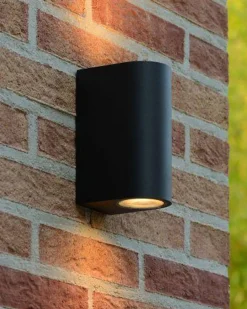 Lucide Utelamper Med Opp/Ned Lys<Zora round vegglampe opp/ned utendørs IP44