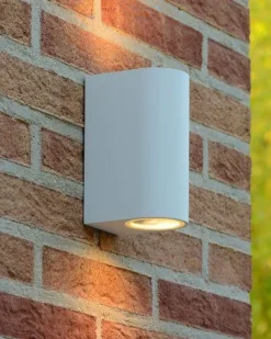 Lucide Utelamper Med Opp/Ned Lys<Zora round vegglampe opp/ned utendørs IP44